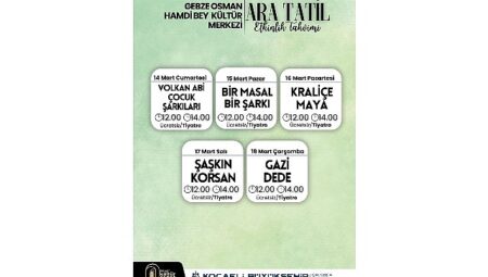 Ara tatil keyfi Gebze’de yaşanacak