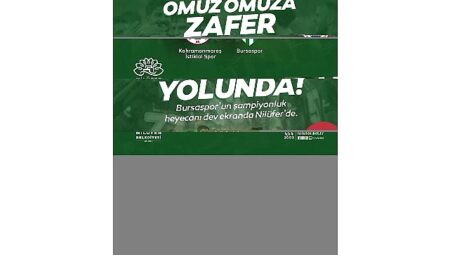 Bursaspor’un şampiyonluk heyecanı Nilüfer’de yaşanacak