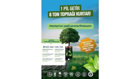 Manisa’da Çevre Seferberliği Yeniden Başlıyor: Atık Pil Getir, Zeytin Fidanını Al