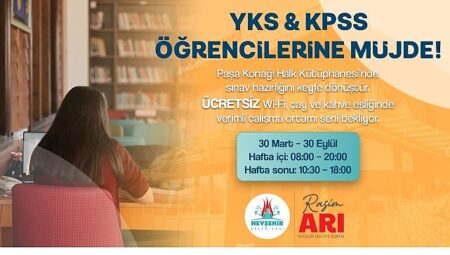 Paşa Konağı Halk Kütüphanesi Sınav Kampına Dönecek