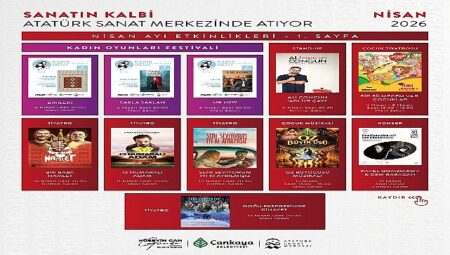 Atatürk Sanat Merkezi’nde Nisan Ayı Etkinlikleri