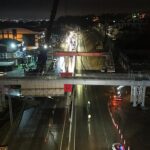 Başiskele Kavşağı’nda ‘78 tonluk’ gece mesaisi