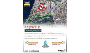 Başiskele Kavşağı’nda gece mesaisi uyarısı