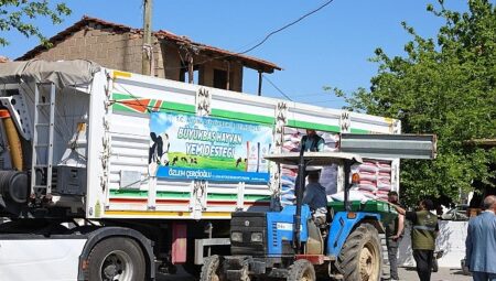 Başkan Çerçioğlu’ndan Germencik’te Küçük Üreticilere Yem Desteği