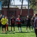 Birimler arası futbol turnuvasında ilk vuruşu Başkan Eşki yaptı