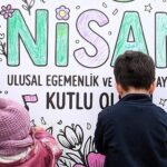 Dev küp, çocukların dünyası ile renklendi