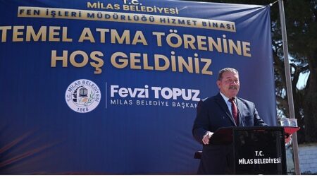 Fen İşleri Müdürlüğü Binasının Temeli Törenle Atıldı