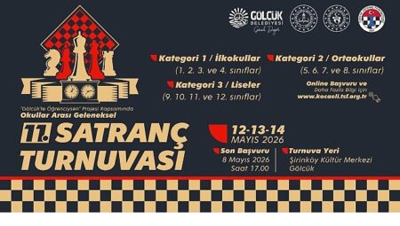 Gölcük’te 11. Geleneksel Satranç Turnuvası Başlıyor