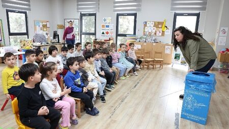 Nilüfer’de miniklere geri dönüşüm eğitimi