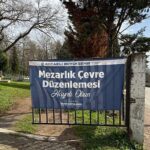 Pelitli Mezarlığı’nda tel çit ve panel uygulaması