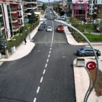 Şehit Ergün Köncü Caddesi’nde yol çizgileri çekildi