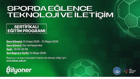 Sporda Eğlence, Teknoloji ve İletişim Sertifika Programı İkinci Kez Başlıyor