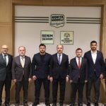 Türkiye Güreş Federasyonu Başkanı Akgül, Milli Olimpiyat Komitesi Başkanı Çakır ve Milli Güreşçi Kayaalp Başkan Altay’ı Ziyaret Etti