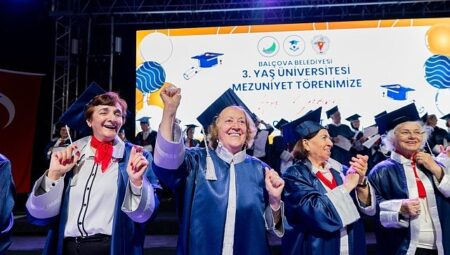 Balçova’da Mezuniyet Coşkusu: 3. Yaş Üniversitesi’nde Kepeler Umuda  Atıldı