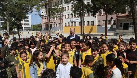 Başkan Altay Mezun Olduğu Selçuk İlkokulu’nda Öğrencilerle Buluştu