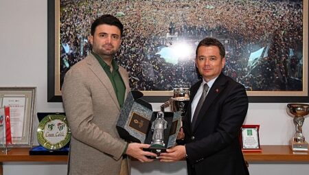 Başkan Erkan Aydın’dan Bursaspor’a Tebrik Ziyareti