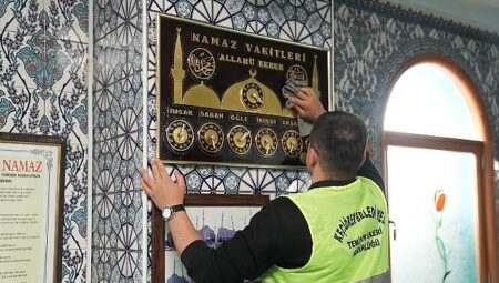 Bayram Öncesi Keçiören’deki Camilerde Temizlik Seferberliği
