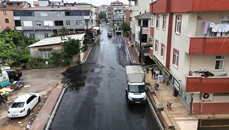 Darıca Mevlana Caddesi’nde üstyapı tamam