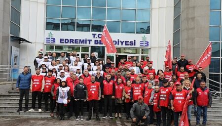 Edremit’te 1 Mayıs coşkuyla kutlandı