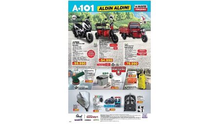 Elektrikli ve Benzinli Mobilite Ürünleri 14 Mayıs’ta A101’de