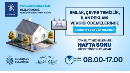 Emlak ve çevre temizlik vergisi ödemelerinde son gün 1 Haziran