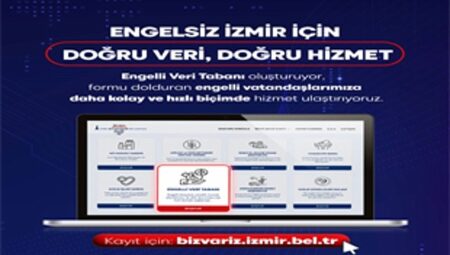 Engelsiz İzmir için “Engelli Veri Tabanı”