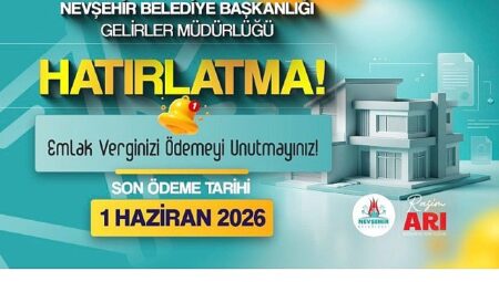 Hatırlatma; Verginizi Ödemeyi Unutmayın!