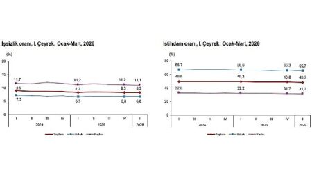 İşgücü İstatistikleri, I. Çeyrek: Ocak-Mart, 2026