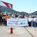 Kemer’de deniz dibi temizliği