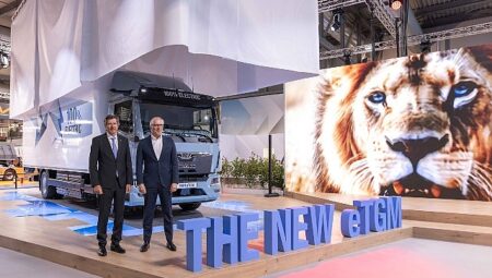 MAN eTGM’nin dünya prömiyeri  Transpotec Logitec fuarında gerçekleşti