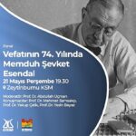 Memduh Şevket Esendal, Vefatının 74. Yılında Zeytinburnu Kültür Sanat’ta Anılıyor!