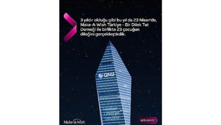 QNB Türkiye’den Dünya Dilek Günü’nde Anlamlı Farkındalık: Kristal Kule Maviye Büründü