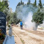 Büyükşehir’den toplu kullanım alanlarına ilaçlama çalışması