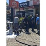 Kemer’de iş yeri yangını