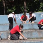 Öğrencilerinden Mıntıka Temizliği