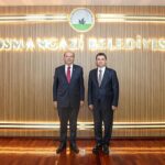 Başkan Erkan Aydın, KKTC 5. Cumhurbaşkanı Ersin Tatar’ı Ağırladı