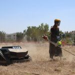 Konya Büyükşehir Mezarlık Bakımında Ot Biçme Robotlarını Kullanmaya Başladı