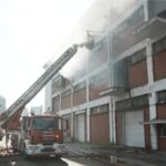 Liman işletmesindeki yangın büyümeden söndürüldü