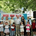Nilüferli çocuklar okula kütüphanelerde hazırlandı