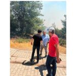 Buca’nın kahramanları yangınla mücadelede aktif rol alıyor