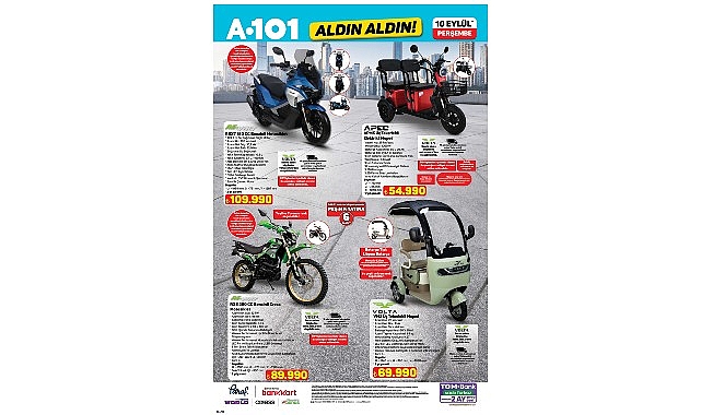 A101’den Motosiklet Tutkunlarına Yeni Modeller