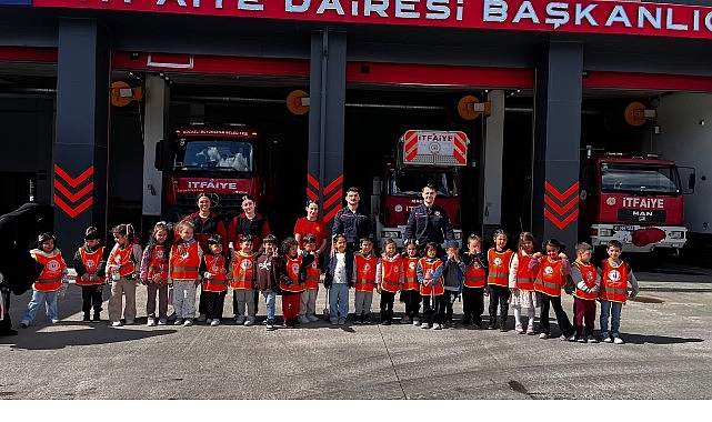 Minikler itfaiyeyi yakından tanıdı